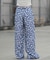 ROXY/FLOWER SOUL RPT261069 ロングパンツ ワイドパンツ 花柄 ストライプ チェック柄 ロキシー レディース ムラサキスポーツ