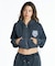 【限定】ROXY/別注 WAVE CLUB HOODIE RZP261646M ジップアップ パーカー クロップド丈 裏毛 ロキシー レディース ムラサキスポーツ限定