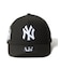 NEW ERA/キッズ 14671592 Youth 9FORTY A-Frame Black & White モノトーン ニューヨーク･ヤンキース キャップ 帽子 ニューエラ 男の子 女の子 ムラサキスポーツ