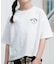 BILLABONG/キッズ GIRL BG015250 SQUARE LOGO ルーズクロップドフィット 半袖Tシャツ ビラボン 女の子 ムラサキスポーツ