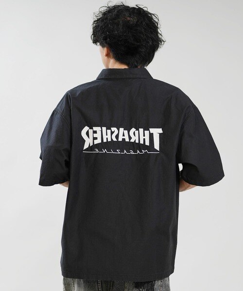 THRASHER/262TH1SH090 半袖シャツ スラッシャー メンズ ムラサキ