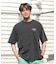 【限定】RVCA/BG041P05 半袖 Tシャツ バックプリント BALANCE HEX LINE ST ルーカ メンズ ムラサキスポーツ限定