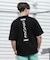 【限定】RVCA/BG041P05 半袖 Tシャツ バックプリント BALANCE HEX LINE ST ルーカ メンズ ムラサキスポーツ限定