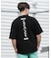 【限定】RVCA/BG041P05 半袖 Tシャツ バックプリント BALANCE HEX LINE ST ルーカ メンズ ムラサキスポーツ限定