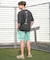 【限定】RVCA/BG041P05 半袖 Tシャツ バックプリント BALANCE HEX LINE ST ルーカ メンズ ムラサキスポーツ限定
