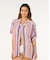 RIP CURL/06YWSH ブラウス シャツ 半袖シャツ セットアップ対応 VENTURA VISCOSE S/S SHIRT インポート リップカール レディース ムラサキスポーツ