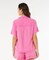 RIP CURL/071WSH ブラウス シャツ 半袖シャツ セットアップ対応 HOTEL MALIBU EMBROID インポート リップカール レディース ムラサキスポーツ