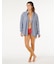RIP CURL/072WSH ブラウス シャツ セットアップ対応 BEACH DAYS PINSTRIPE インポート リップカール レディース ムラサキスポーツ