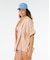 RIP CURL/07RWSH ブラウス シャツ 半袖シャツ セットアップ対応 SURF STRIPE S/S SHIRT インポート リップカール レディース ムラサキスポーツ