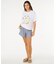 RIP CURL/0M4WTE 半袖Tシャツ インポート POOLSIDE HERITAGE TEE リップカール レディース ムラサキスポーツ
