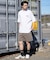 NEW ERA/14856671 半袖 オーバーサイズド コットン Tシャツ Logo Archive ホワイト ニューエラ レディース ムラサキスポーツ