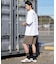 NEW ERA/14856671 半袖 オーバーサイズド コットン Tシャツ Logo Archive ホワイト ニューエラ レディース ムラサキスポーツ