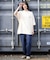 NEW ERA/14856673 半袖 オーバーサイズド コットン Tシャツ Logo Archive クリーム ニューエラ レディース ムラサキスポーツ