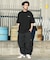 NEW ERA/14856674 半袖 オーバーサイズド コットン Tシャツ Logo Archive ブラック ニューエラ レディース ムラサキスポーツ