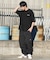 NEW ERA/14856674 半袖 オーバーサイズド コットン Tシャツ Logo Archive ブラック ニューエラ レディース ムラサキスポーツ