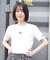 NEW ERA/14857957 Women's 半袖 ミニ Tシャツ スクエアロゴ ホワイト ニューエラ レディース ムラサキスポーツ