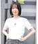 NEW ERA/14857957 Women's 半袖 ミニ Tシャツ スクエアロゴ ホワイト ニューエラ レディース ムラサキスポーツ