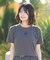 NEW ERA/14857958 Women's 半袖 ミニ Tシャツ スクエアロゴ チャコールグレー ニューエラ レディース ムラサキスポーツ