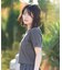 NEW ERA/14857958 Women's 半袖 ミニ Tシャツ スクエアロゴ チャコールグレー ニューエラ レディース ムラサキスポーツ