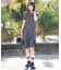 NEW ERA/14857958 Women's 半袖 ミニ Tシャツ スクエアロゴ チャコールグレー ニューエラ レディース ムラサキスポーツ