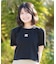 NEW ERA/14857959 Women's 半袖 ミニ Tシャツ スクエアロゴ ブラック ニューエラ レディース ムラサキスポーツ