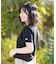 NEW ERA/14857959 Women's 半袖 ミニ Tシャツ スクエアロゴ ブラック ニューエラ レディース ムラサキスポーツ