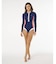 RIP CURL/19YWRV 水着 ビキニ UPF50+ ラッシュガード Surf Stripe UPF Surf Suit リップカール レディース ムラサキスポーツ