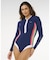RIP CURL/19YWRV 水着 ビキニ UPF50+ ラッシュガード Surf Stripe UPF Surf Suit リップカール レディース ムラサキスポーツ
