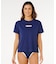 RIP CURL/1A0WRV ラッシュガード UPF50+ 半袖Tシャツ SURF TIDE SS SURF LITE UVケア インポート リップカール レディース ムラサキスポーツ
