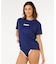 RIP CURL/1A0WRV ラッシュガード UPF50+ 半袖Tシャツ SURF TIDE SS SURF LITE UVケア インポート リップカール レディース ムラサキスポーツ