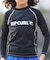 RIPCURL/キッズ RCK6S-4301 BLADE LOGO KIDS RASH 水着 対塩素 長袖 ラッシュガード 男の子 女の子 ムラサキスポーツ