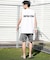 NEWERA/14774239 水着 吸水速乾 耐塩素 耐海水 水陸両用 ラッシュガード タンクトップ ニューエラ メンズ ムラサキスポーツ