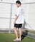 NEWERA/14774256 水着 吸水速乾 耐塩素 耐海水 水陸両用 ラッシュガード 半袖 Tシャツ ニューエラ メンズ ムラサキスポーツ