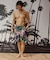 QUIKSILVER/EQYJV04223 水着 EVERYDAY PRINTED VOLLEY 19 ジャムボードショーツ 19インチ インナーショーツ付き (ウエストゴムタイプ) ノンストレッチ・撥水加工 トランクス クイックシルバー メンズ ムラサキスポーツ