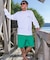 QUIKSILVER/EQYWS03915 TAXER WS 19 ストレッチショートパンツ 19インチ クイックシルバー メンズ ムラサキスポーツ