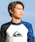 QUIKSILVER/キッズ 水着 ALL TIME LR YOUTH 長袖ラッシュガード 速乾 UPF50+ ストレッチ クイックシルバー 男の子 ムラサキスポーツ