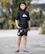 QUIKSILVER/キッズ 水着 ALL TIME SR YOUTH 半袖ラッシュガード 速乾 UPF50+ ストレッチ クイックシルバー 男の子 ムラサキスポーツ