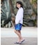 QUIKSILVER/キッズ 水着 CHECKER ZIP YOUTH ジップラッシュガード UPF50+ 接触冷感 速乾 クイックシルバー 男の子 ムラサキスポーツ