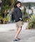 QUIKSILVER/キッズ 水着 CHECKER ZIP YOUTH ジップラッシュガード UPF50+ 接触冷感 速乾 クイックシルバー 男の子 ムラサキスポーツ
