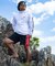 QUIKSILVER/QLY261009 水着 OMNI MW ZIP HOODIE 長袖ラッシュガード ハイネック UPF50+ 接触冷感 速乾 クイックシルバー メンズ ムラサキスポーツ