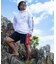 QUIKSILVER/QLY261009 水着 OMNI MW ZIP HOODIE 長袖ラッシュガード ハイネック UPF50+ 接触冷感 速乾 クイックシルバー メンズ ムラサキスポーツ