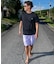 QUIKSILVER/QLY261019 RETRO MOOD SS サーフTシャツ 速乾 半袖Tシャツ クイックシルバー メンズ ムラサキスポーツ