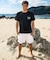 QUIKSILVER/水着 QLY261022 HAND DRAWN SS サーフTシャツ 速乾 半袖Tシャツ クイックシルバー メンズ ムラサキスポーツ