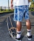 QUIKSILVER/QWS262004 MERCURY PAISLEY BAGGY SWEAT SHORTS ショートパンツ ペイズリー柄 フリース生地 クイックシルバー メンズ ムラサキスポーツ