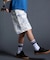 QUIKSILVER/QWS262004 MERCURY PAISLEY BAGGY SWEAT SHORTS ショートパンツ ペイズリー柄 フリース生地 クイックシルバー メンズ ムラサキスポーツ