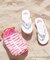 ROXY/RSD262201 【ROXY x HAWAIIAN AIRLINES】FLIP FLOP ポーチ付きビーチサンダル レディース ムラサキスポーツ