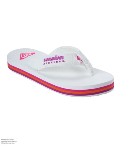 ROXY/RSD262201 【ROXY x HAWAIIAN AIRLINES】FLIP FLOP ポーチ付き