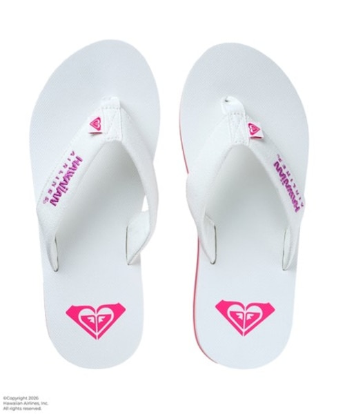 ROXY/RSD262201 【ROXY x HAWAIIAN AIRLINES】FLIP FLOP ポーチ付き