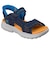 SKECHERS/キッズ 17.0～23.0cm RAZOR SPLASH - COASTAL Q 407014L-NVOR「スリップイン」仕様 サンダル スケッチャーズ ムラサキスポーツ