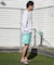 NEWERA/14774268 長袖 ユーティリティー オーバーサイズ 耐塩素・耐海水仕様 吸汗速乾、UVカット ラッシュガード Tシャツ ニューエラ メンズ ムラサキスポーツ
